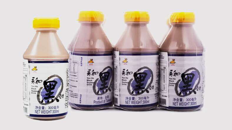 soymilk in PE bottles