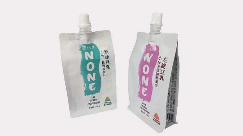 soymilk in retort bags